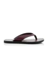 A.emery Flora Leather Sandals In Burgundy