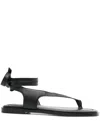 A.emery Heidi Leather Sandals In Black