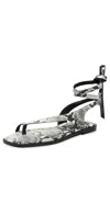 A.emery A. Emery Heidi Sandals Eggshell Snake