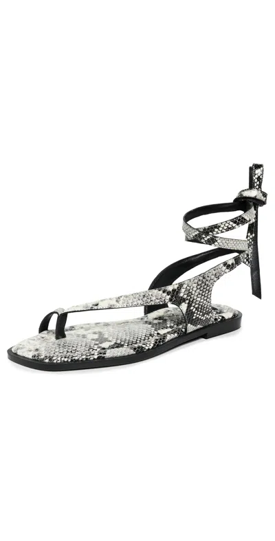 A.emery A. Emery Heidi Sandals Eggshell Snake