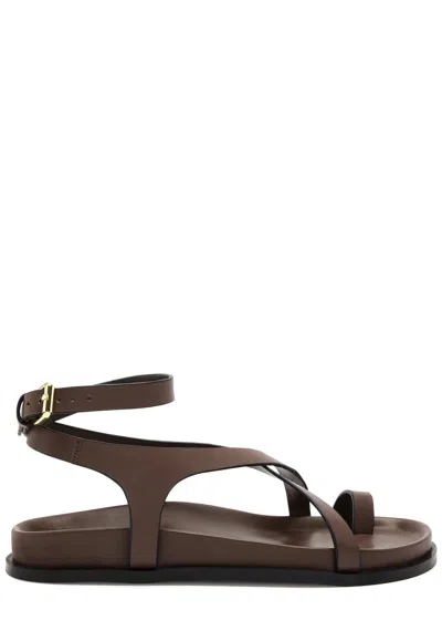 A.emery A. Emery Jalen Leather Sandals In Brown