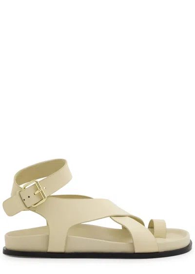 A.emery A. Emery Jalen Leather Sandals In Off White
