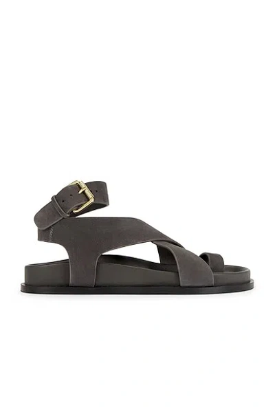 A.emery Jalen Leather Sandals In Grey