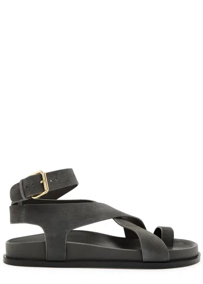 A.emery A. Emery Jalen Suede Sandals In Grey