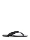 A.emery 10mm Kinto Leather Flip Flops In Black