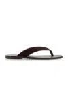A.emery The Kinto Sandals Dark Brown In Leather In Brown