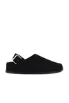 A.emery Louis Slippers In Black Suede