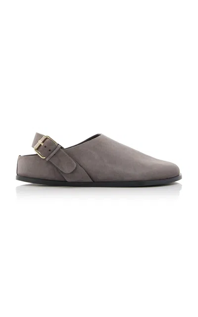 A.emery Louis Suede Clogs In Grey