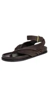 A.emery A. Emery Mantei Sandals Mulch Suede In Mulch Suede