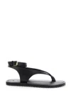 A.emery 'millar' Black Sandals With Criss-crossed Straps And Buckle Closure