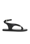 A.emery 'millar' Black Sandals With Criss-crossed Straps And Buckle Closure