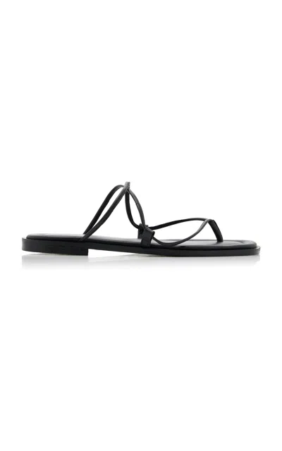 A.emery Nodi Leather Sandals In Black