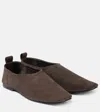 A.emery A. Emery Pia Suede Flats In Mulch Suede
