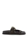 A.emery 'prince' Brown Sandals With Buckle Closure In Brown