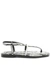A.emery Edna Snake-effect Leather Sandals