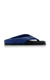A.emery Shaw Leather Sandals In Blue
