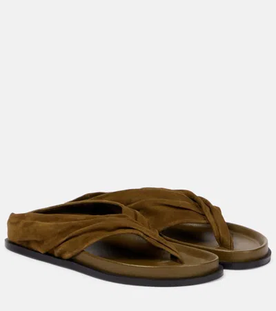 A.emery A. Emery Shaw Suede Thong Sandals
