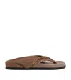 A.emery A. Emery Suede Shaw Sandals In Beige