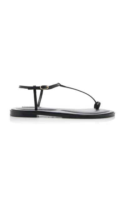 A.emery Suvi Leather Sandals In Black