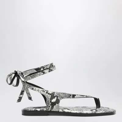 A.emery The Heidi Sandals Snake-effect In Leather