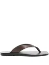 A.emery The Kinto Sandals Dark Brown In Leather In Brown