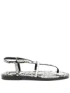 A.emery Edna Snake-effect Leather Sandals