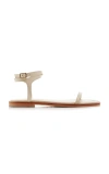 A.emery Viv Leather Sandals In Off White