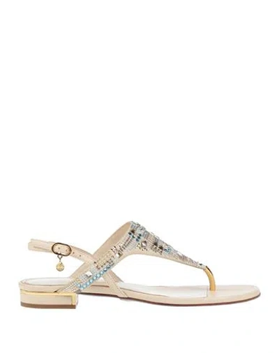 A.emery A. Emery Woman Thong Sandal Pastel Yellow Size 6 Leather