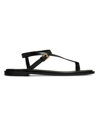 A.emery Women's Pae Sheepskin Leather Sandals In Black