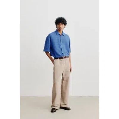 A Kind Of Guise Elio Shirt Structured Indigo In Blue