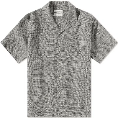 Pre-owned A Kind Of Guise Gioia Convertible-collar Linen And Silk-blend Shirt In Gray