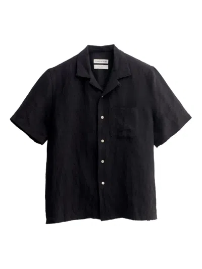 A Kind Of Guise Gioia Short-sleeve Pocket Shirt In Black