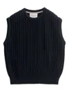 A Kind Of Guise Knitted Vest In Black
