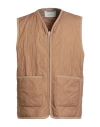 A Kind Of Guise Man Vest Light Brown Size L Recycled Polyamide, Polyurethane In Brown