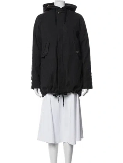 Pre-owned A Kind Of Guise Virgin Wool Parka In Black