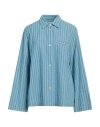 A Kind Of Guise Woman Shirt Azure Size L Cotton In Blue