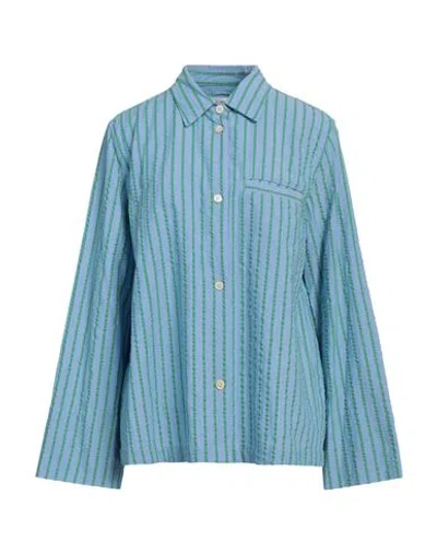 A Kind Of Guise Woman Shirt Azure Size L Cotton In Blue