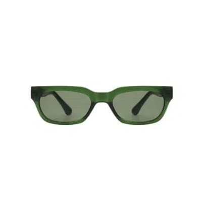 A. Kjærbede Bror Dark Green Transparent Sunglasses