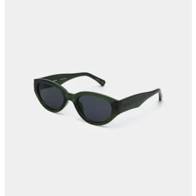 A. Kjærbede Dark Green Transparent Winnie Sunglasses