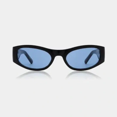 A. Kjærbede Gust Black Blue Sunglasses