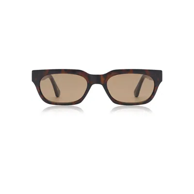 A. Kjærbede Men's Bror Sunglasses Demi Tortoise Brown Lens