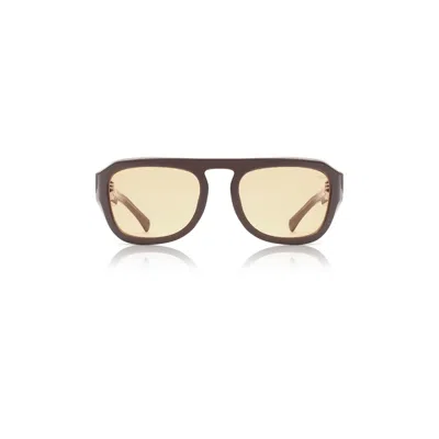A. Kjærbede Men's Brown Max Sunglasses Chocolate
