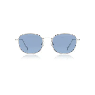 A. Kjærbede Men's Hello Sunglasses Silver In Blue