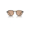 A. Kjærbede Women's Black / Brown Zan Sunglasses Striped Horn