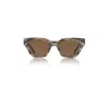 A. Kjærbede Women's Black / Yellow / Orange Kaws Sunglasses Striped Horn