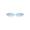A. Kjærbede Women's Blue Macy Sunglasses Ecru Transparent