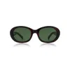 A. Kjærbede Women's Brown Anma Demi Tortoise In Black