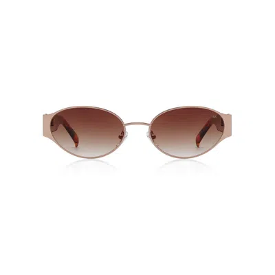 A. Kjærbede Women's Brown Bella Sunglasses Rosegold Havana