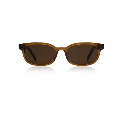 A. Kjærbede Women's Brown Charlie Sunglasses Smoke Transparent