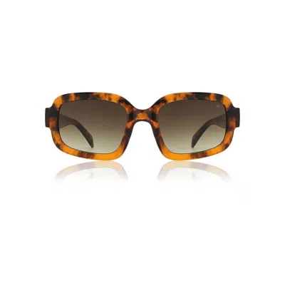 A. Kjærbede Women's Brown Pluto Sunglasses Havana